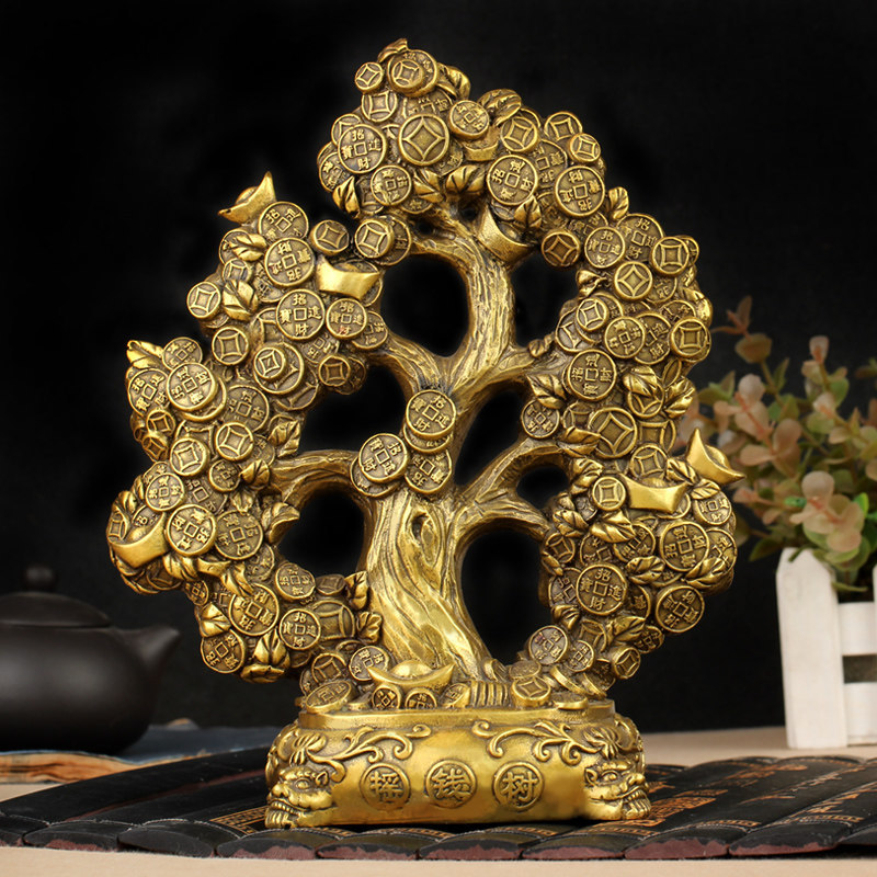 Feng Shui Brass Money Tree - Image 3