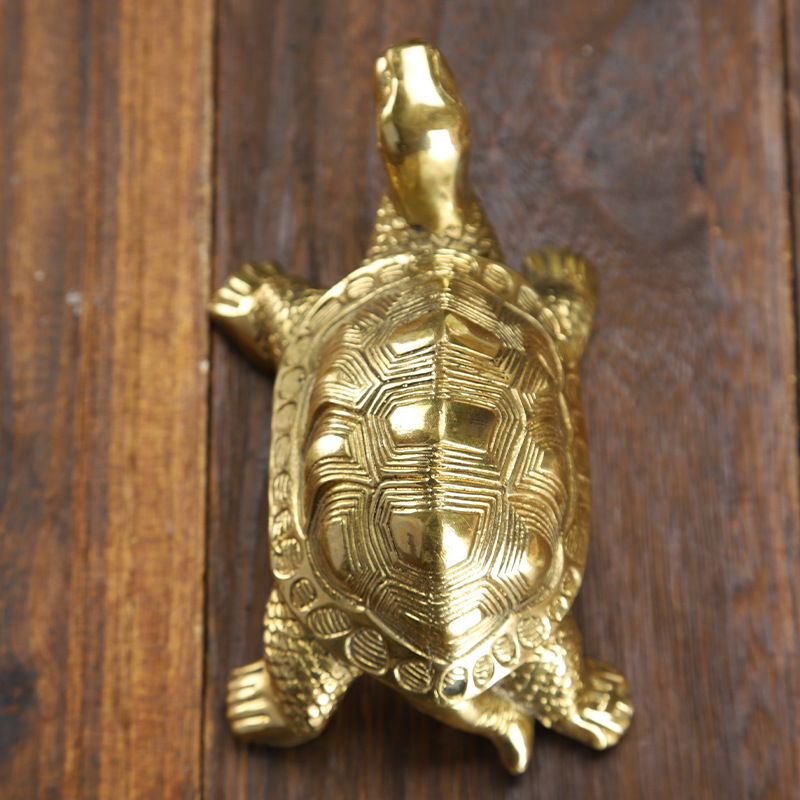 Carved Longevity Turtle Figurine - Image 4