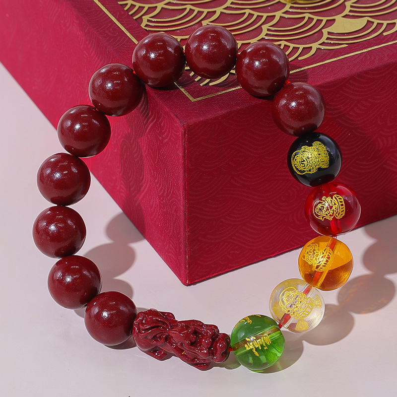 Unisex Agate Mythical Beast Pixiu Wealth-Accumulating Bracelet Amulet - Image 4