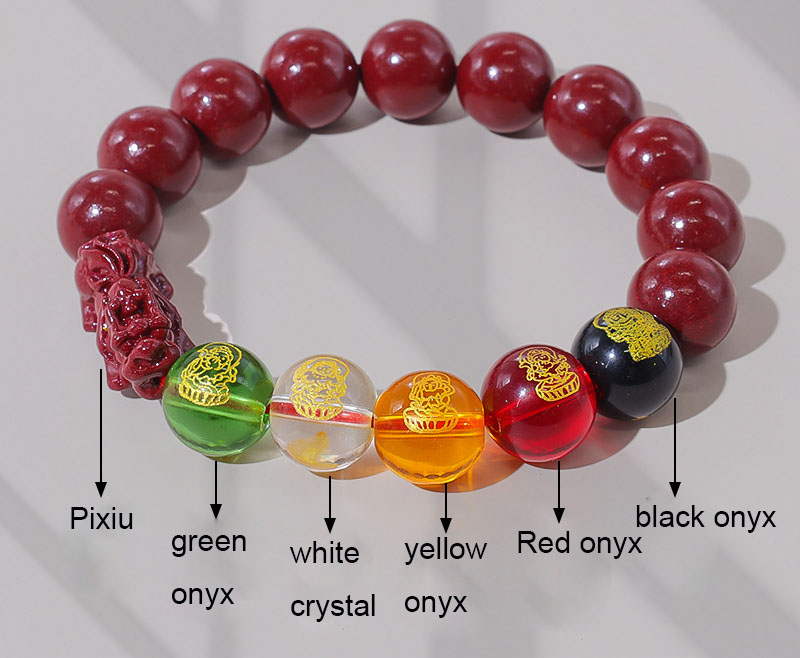 Unisex Agate Mythical Beast Pixiu Wealth-Accumulating Bracelet Amulet - Image 3