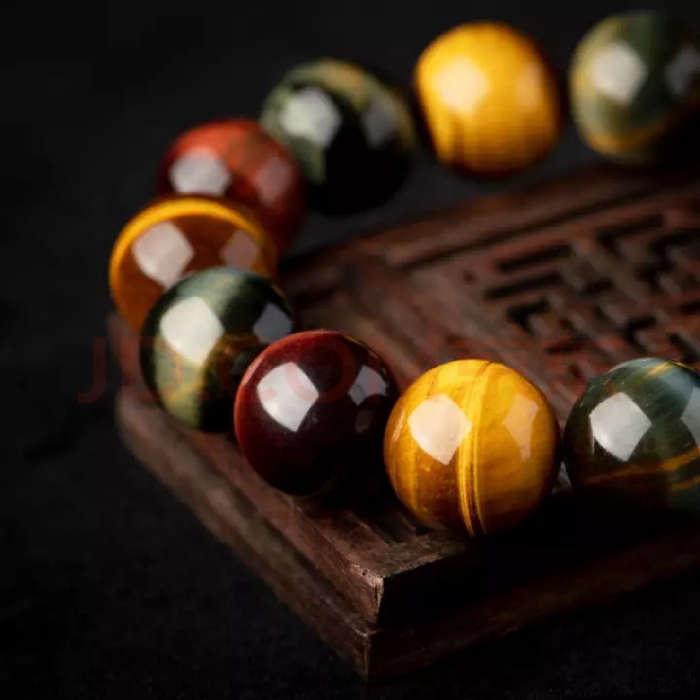 Natural Colorful Tiger's Eye Bracelet - Image 5