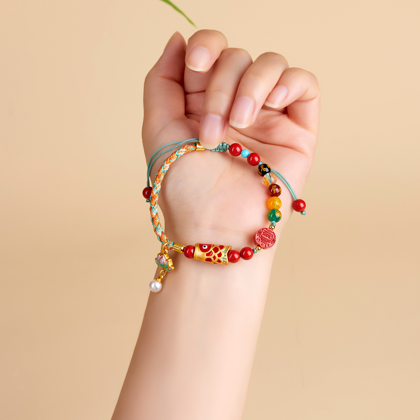 Natural High-content Red Cinnabar Bracelet - Image 5