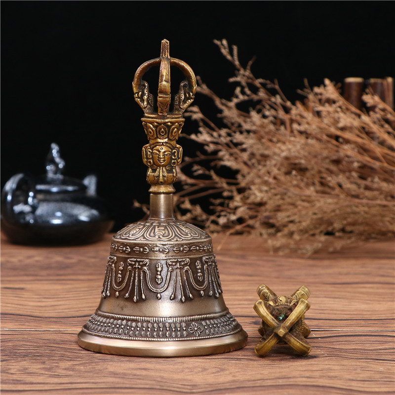 Nepalese Bronze Bell Ritual Implements - Image 4