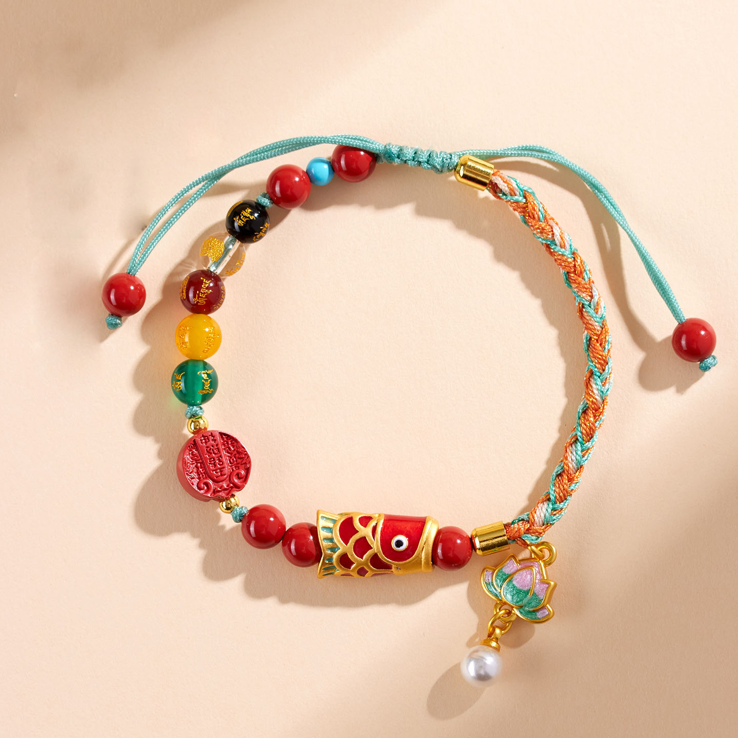 Natural High-content Red Cinnabar Bracelet - Image 4