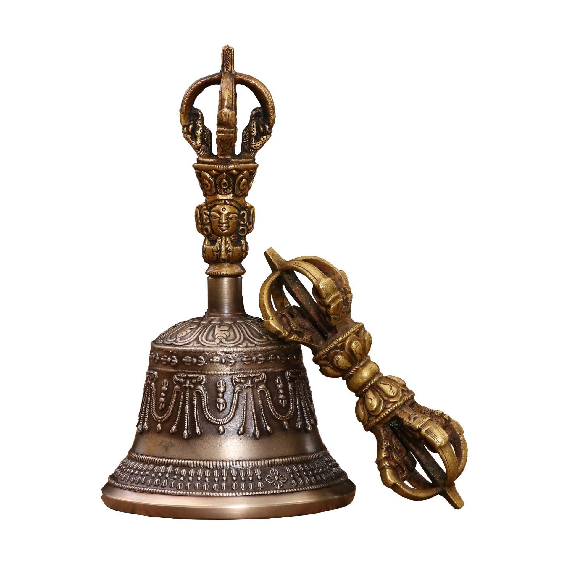Nepalese Bronze Bell Ritual Implements