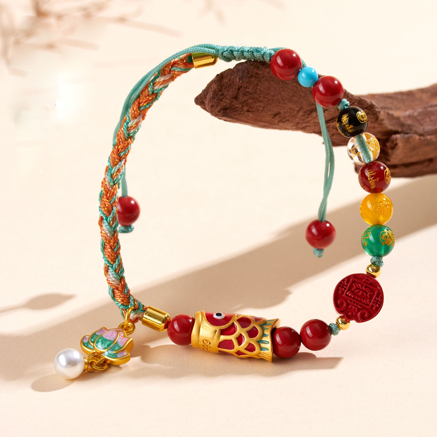 Natural High-content Red Cinnabar Bracelet - Image 3