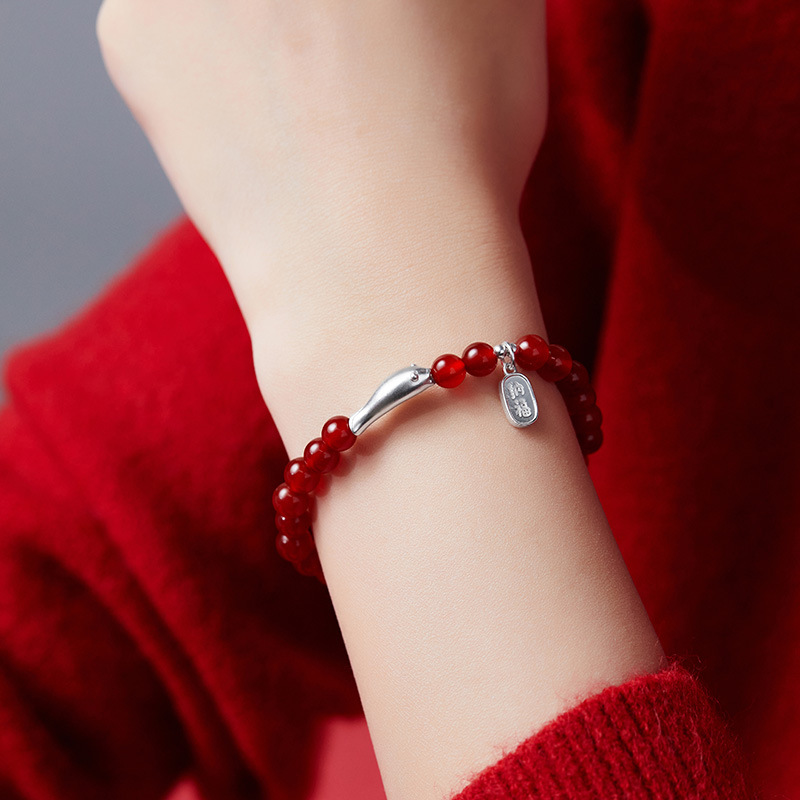 Natural S925 Stacerling Silver Bracelet - Image 4