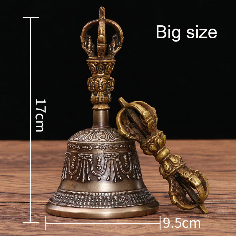 Nepalese Bronze Bell Ritual Implements - Image 5