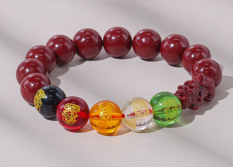Unisex Agate Mythical Beast Pixiu Wealth-Accumulating Bracelet Amulet - Image 5