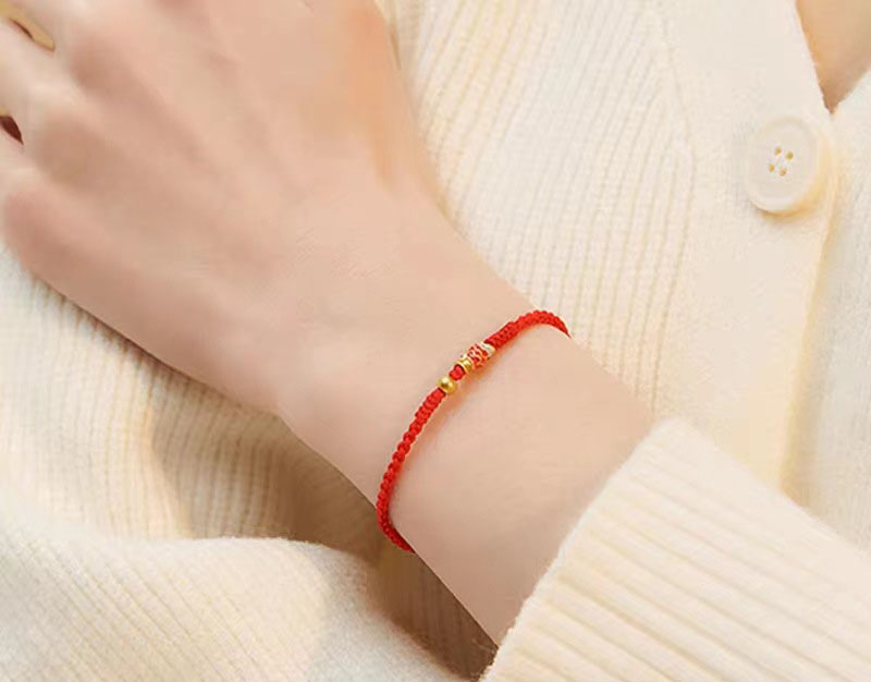 S999 Pure Silver Handmade Koi Fish Braided Bracelet - Image 4