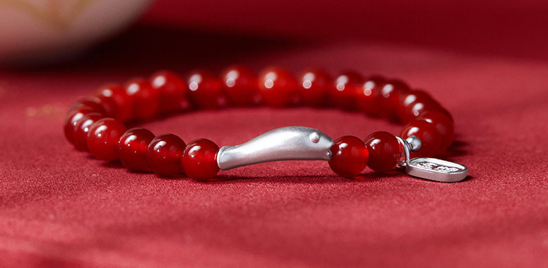 Natural S925 Stacerling Silver Bracelet - Image 3