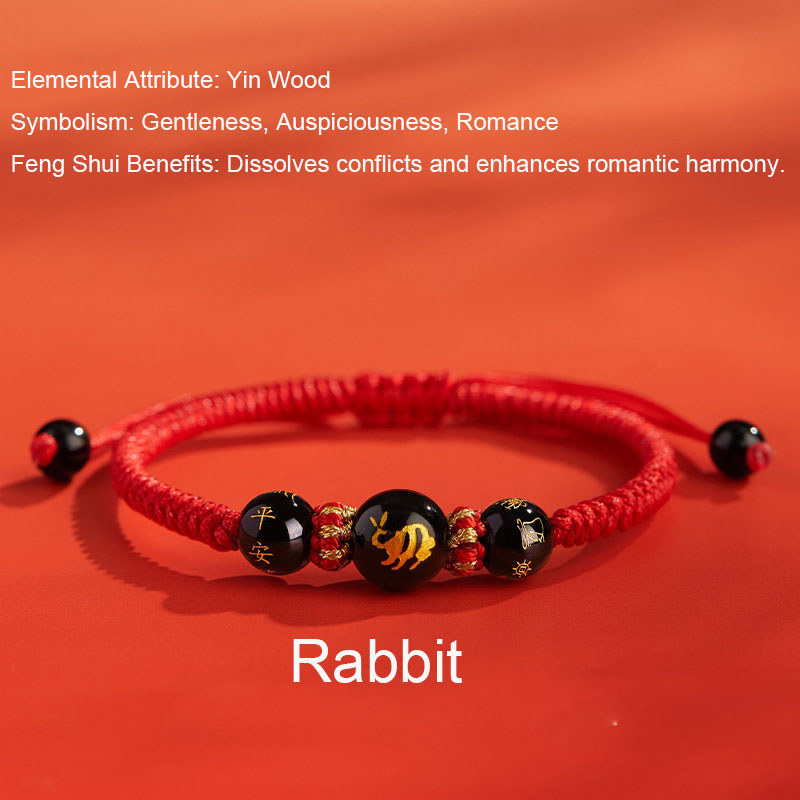 Zodiac Feng Shui Red Cord Bracelet - Image 6