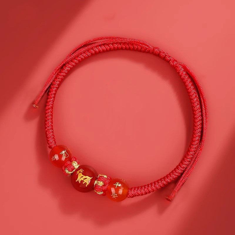Zodiac Feng Shui Red Cord Bracelet - Image 3