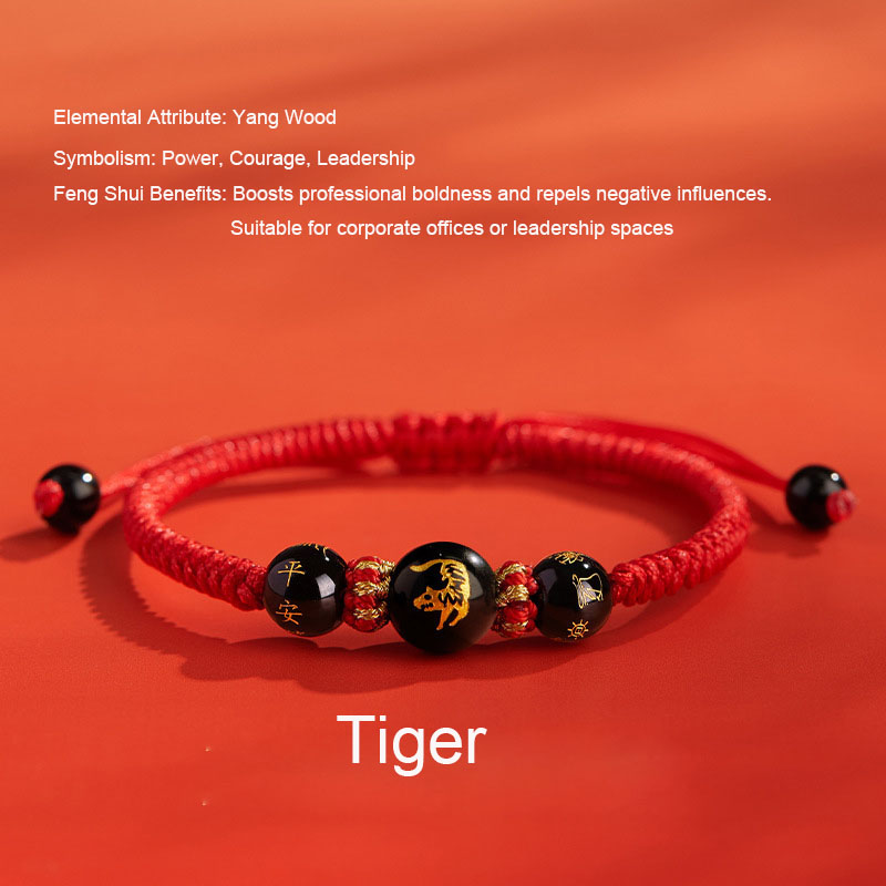 Zodiac Feng Shui Red Cord Bracelet - Image 27