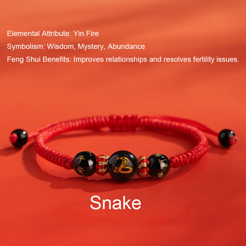 Zodiac Feng Shui Red Cord Bracelet - Image 12