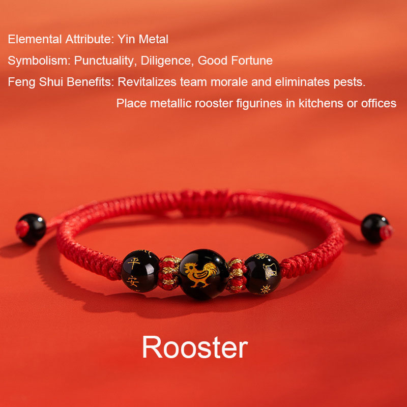 Zodiac Feng Shui Red Cord Bracelet - Image 21